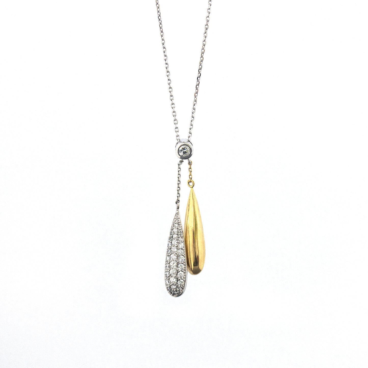 K18/Platinum Diamond Necklace(MMNC048E)