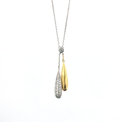 K18/Platinum Diamond Necklace(MMNC048E)