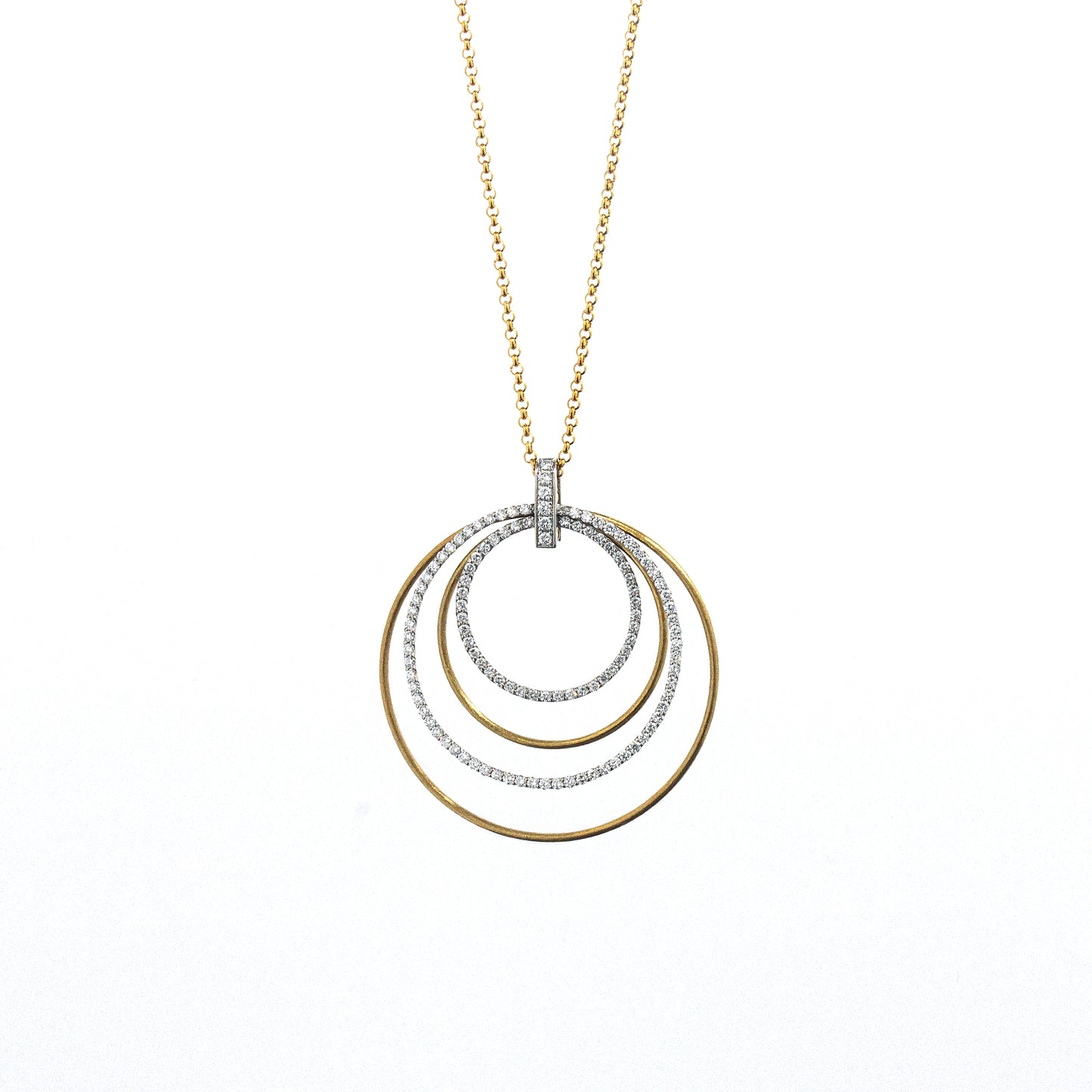 K18/Platinum Diamond Necklace(MMNC307E)