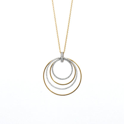 K18/Platinum Diamond Necklace(MMNC307E)