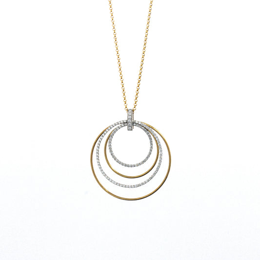 K18/Platinum Diamond Necklace(MMNC307E)