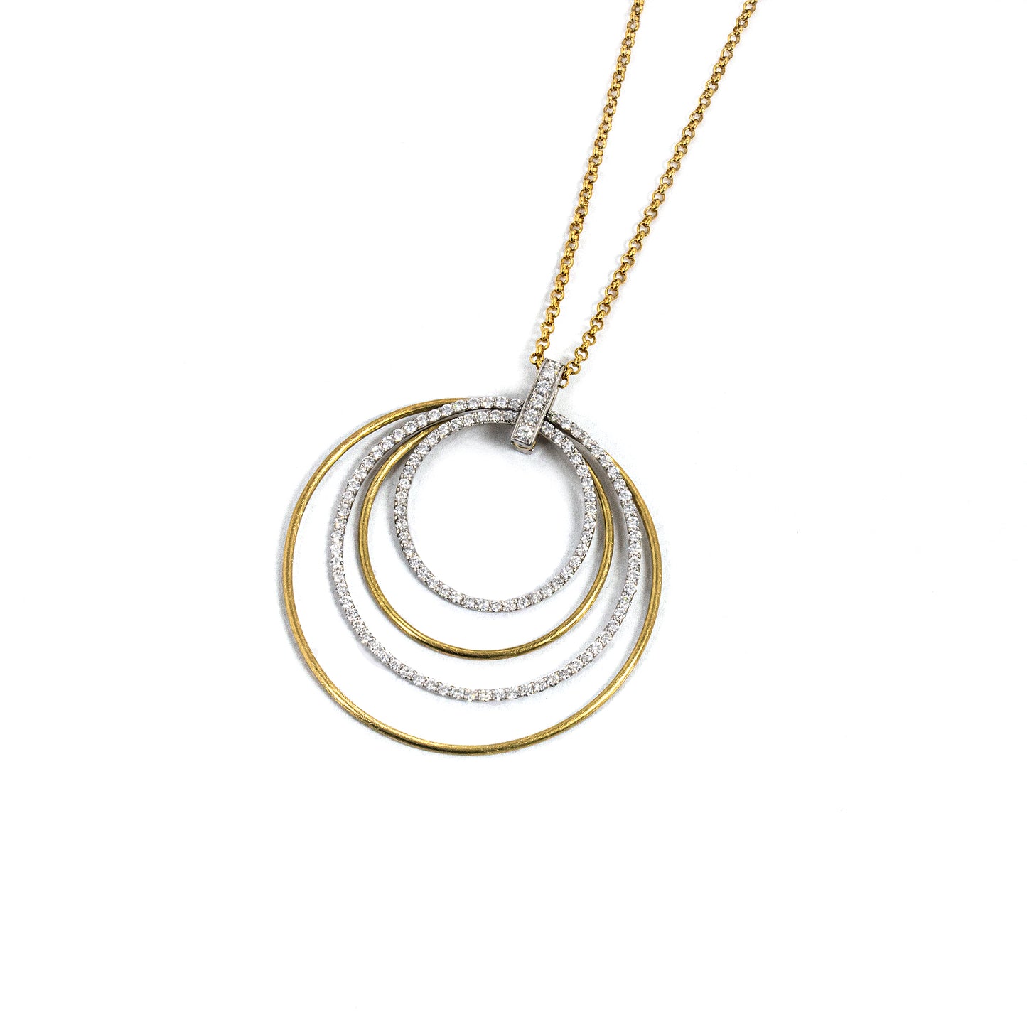 K18/Platinum Diamond Necklace(MMNC307E)